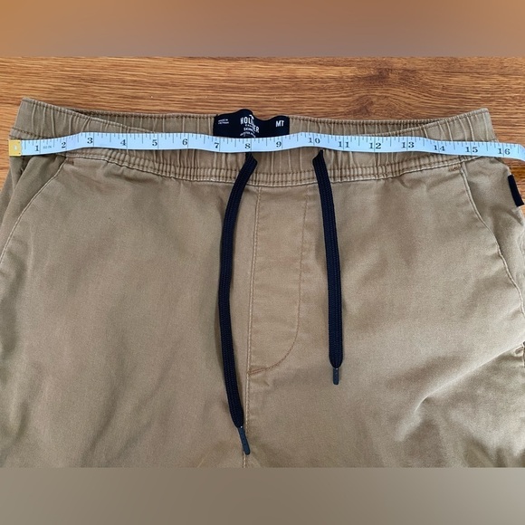 Hollister Pants Mens Size Medium Tall Jogger Advanced Stretch Beige Tan Khaki - Picture 8 of 11